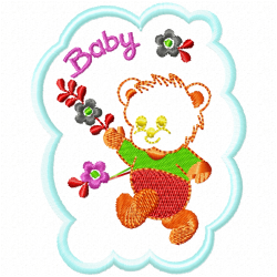 Teddy Embroidery Design 2
